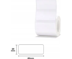 Niimbot Niimbot etiketės R 40x20mm 320vnt Baltos B21, B21S, B3, B1S