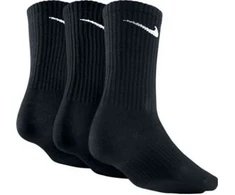 Nike Kojinės Lightweight Crew 3-pak juoda dydis 34-38 (SX4704-001)