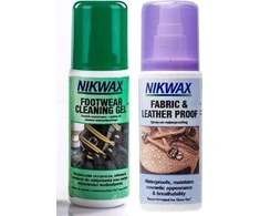 Nikwax Footwear Cleaning Gel/Fabric and Leather Proof Avalynės Priežiūros Rinkinys