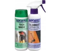 Nikwax Tech Wash/TX priežiūros rinkinys. Tiesioginis purškiamas 2x300 ml (NI-02)