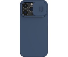 Nillkin CamShield Silky Silikoninis dėklas dangtelis iPhone 13 Pro mėlynas