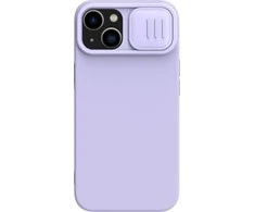 Dėklas Nillkin CamShield Silky Magnetic Silicone Apple iPhone 14 Plus šviesiai violetinis