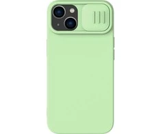 Dėklas Nillkin CamShield Silky Magnetic Silicone Apple iPhone 14 Plus šviesiai žalias