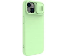 Nillkin CamShield Silky silikoninis Apple iPhone 14 Plus with camera dėklas telefonui žalios spalvos