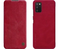 Nillkin Qin leather holster Samsung Galaxy A03s dėklas telefonui raudonos spalvos
