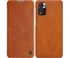 Dėklas NILLKIN QIN BOOK LEATHER CASE XIAOMI REDMI NOTE 11 PRO/11 PRO+ BROWN