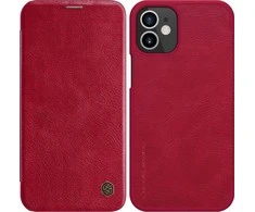 Dėklas Nillkin Qin Apple iPhone 12 Mini raudonos spalvos case
