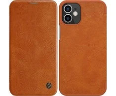 Dėklas NILLKIN QIN BOOK IPHONE 12 MINI BROWN
