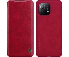 Nillkin QIN odinis dėklas Xiaomi Mi 11 Raudon