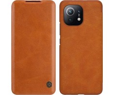 Nillkin Qin Odinis dėklas Xiaomi Mi 11 ruda