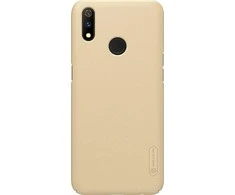 Nillkin Super Frosted Shield – dėklas, skirtas Realme 3 Pro (Realme X Lite) (auksinis)