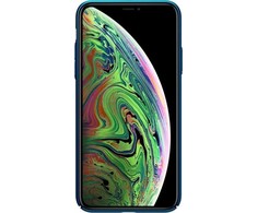 Nillkin Super Frosted Shield - dėklas skirtas Apple iPhone 11 Pro Max su wycięciem na logo Peacock Mėlyna