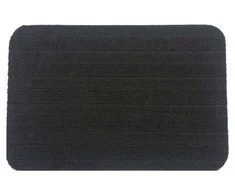 Durų kilimėlis Okko Roma 1 8008, juodas, 57 cm x 38 cm x 0,4 cm
