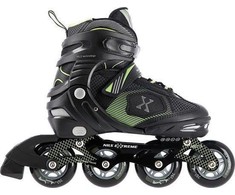 Riedučiai Nils Extreme NA9080 juodi-žali - |PU76 mm/82A L(39-42)|