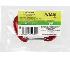 NC1707 Raudonas CARABINER 12KN NILS CAMP