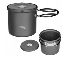 Nils Extreme NC4202 ALIUMINIO TURISTINIS PUODELIS SU DANGTELIU 1000 ML NILS CAMP