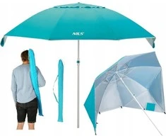 Nils Extreme NC7822 TURQUOISE BEACH UMBRELLA XL 220 CM NILS