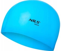 Nils Extreme Mėlyna NQC SOLID COLOR BL02 Mėlynas SILICONE SWIMMING CAP NILS AQUA