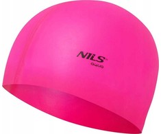 Nils Extreme Rožinė NQC SOLID COLOR PK01 Rožinis SILICONE SWIMMING CAP NILS AQUA