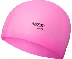 Rožinė NQC SOLID COLOR PK02 LIGHT Rožinis SILICONE SWIMMING CAP NILS AQUA