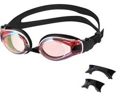 NQG550MAF Juodas/ RAINBOW SWIMMING GOGGLES NILS AQUA