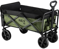 Nils Extreme Vežimėlis turistinis transportowy plażowy do 100kg žalia Nils camp NC2602 150L