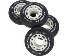 Nils Extreme PU 64x24 82A juodas matinis ratas (4 vnt.)