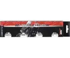 Nils Extreme PU 70x24 82A BALNINĖ (4 vnt.) + ABEC- 9 (8 vnt.) NILS EXTREME