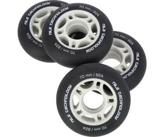 Nils Extreme PU 70x24 82A juodas matinis ratas (4 vnt.)