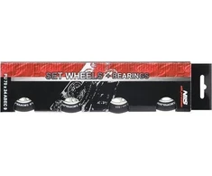 Nils Extreme PU 70x24 82A Juodas MEDŽIAGA (4 vnt) + ABEC- 9 (8 vnt) NILS EXTREME