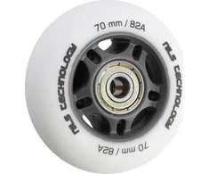 Nils Extreme PU 70x24 82A BALNINĖ (4 vnt.) + ABEC- 9 (8 vnt.) NILS EXTREME