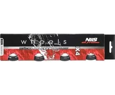 Nils Extreme PU 76x24 82A juodas matinis ratas (4 vnt.)