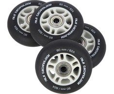 Ratukai riedučiams Nils Extreme 80mm/82A su guoliais, juodi