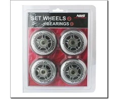 PU 80x24 82A TRANSPARENT (4 pcs) + ABEC-7 (8 pcs) SET NILS EXTREME