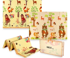 MD05 KIDS FOLDING MAT FOREST 190x150CM NILS FUN