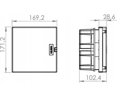 NILSON / ELS ELEKTROTECHNIKA ELEKTRINĖ DĖŽĖ PLALINTOJI JUMSKYSTĖ 1X4 4 32661004