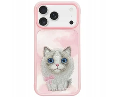 NIMMY dėklas BIG EYED PET 2.0 Cat, skirtas IPHONE 17, rožinis