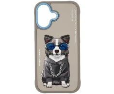 „Nimmy Glasses Cool nag“ dėklas „iPhone 17“ – pilkas