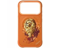 Nimmy Lew MagSafe dėklas iPhone 17 Pro - oranžinis