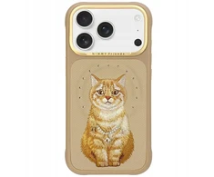 „Nimmy Lucky Fashion Cat“ „MagSafe“ dėklas, skirtas „iPhone 17 Pro“ – ruda