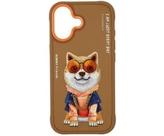 Dėklas Nimmy Glasses Cool nag iPhone 17 Case - rusvai gelsvas