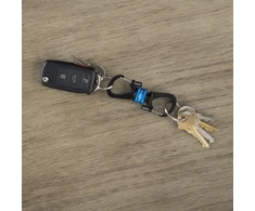Nite Ize Dvigubas karabinas SlideLock 360 magnetinis juodai mėlynas