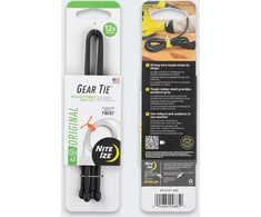 Nite Ize Gear Tie 6 2 vnt. juodų elastinių juostų organizatorius