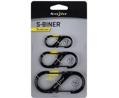 Nite Ize S- Biner Rifle SlideLock nerūdijančio plieno 3 vnt.