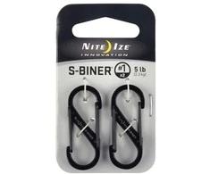 Nite Ize Karibų S-Biner Dual # 1 nerūdijančio plieno 2 vnt (SB1-2PK-01)