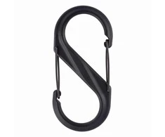 Nite Ize Caribbean S- Biner Dual # 8 juodas plastikas (SBP8-03-01BG)