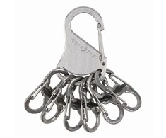 Raktų juosta Nite Ize KeyRack + 6x mikro karabino nerūdijantis plienas (KLK-11- R3)