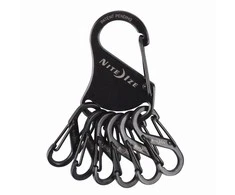 Breloczek Nite Ize KeyRack + 6x micro karabińczyk nerūdijantis plienas juoda (KRS-03-01)