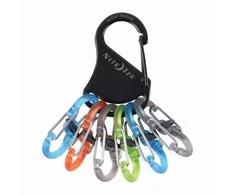 Raktų juosta Nite Ize KeyRack nerūdijantis plienas + 6x mikro karabino plastik( KLKP -01-R3)