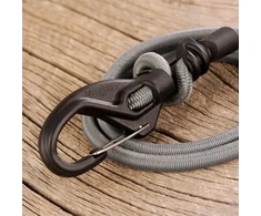 Nite Ize KnotBone elastingas dirželis #5 pilkai juodas virvė